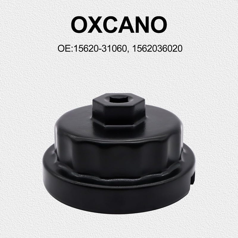 OXCANO 64 mm x 14 flutes Oil Filter Wrench Removal tool Compatible with Toyota Lexus (Black) - Image 5